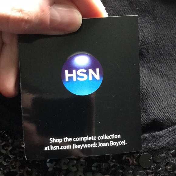 Joan Boyce black sleeveless sequined tank top. Brand New Size Medium. - Picture 5 of 10